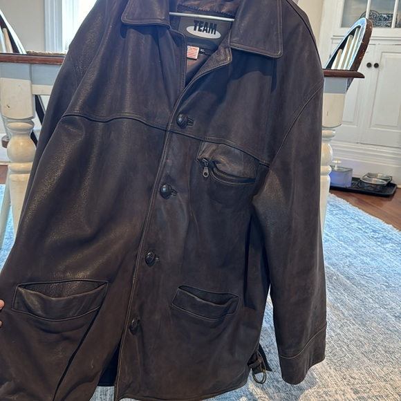 TEAM leather jacket - Picture 1 of 7